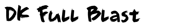 DK Full Blast font preview